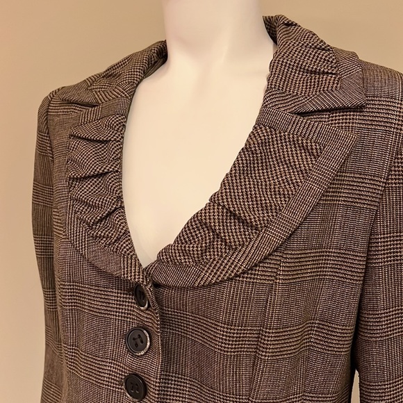 Nanette Lepore Jackets & Blazers - Nanette Lapore Brown Houndstooth Suit Set